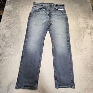 Levis 559 Jeans Mens 33x30 Blue Relaxed Straight Stretch Denim Medium Wash